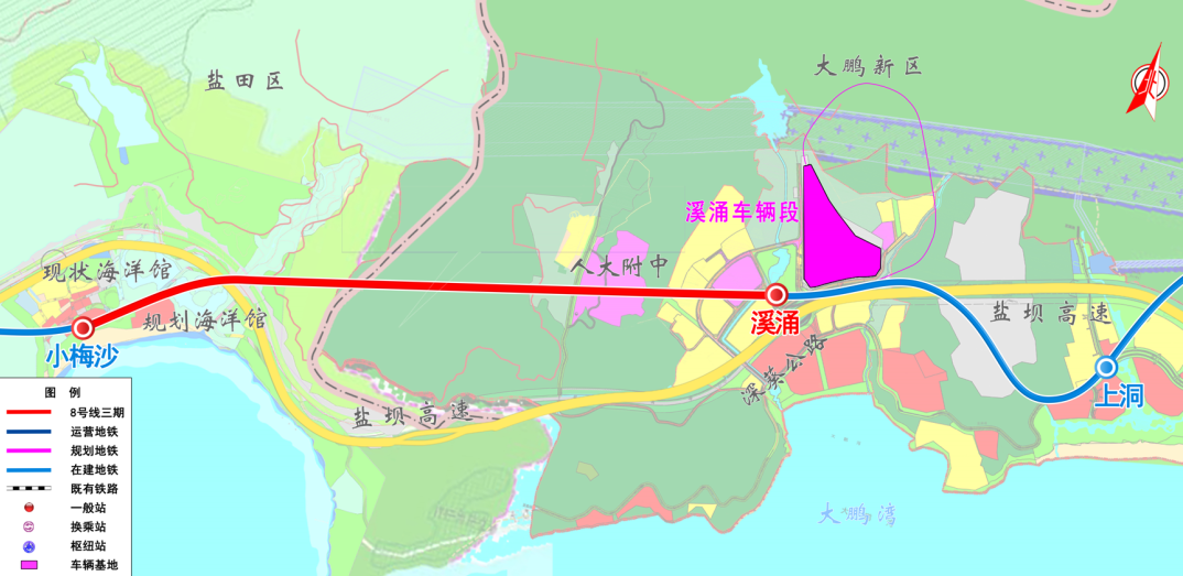 通往大鹏第一条地铁！8号线三期正线长轨通(图1)